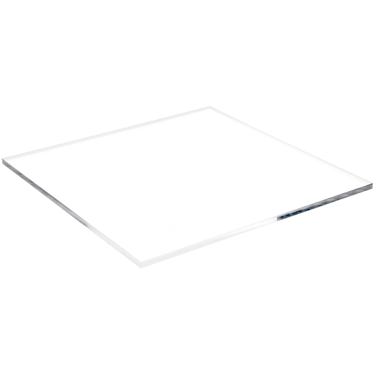 Plymor Clear Acrylic Square Polished Edge Display Base, 9" W x 9" D x 0.25" H